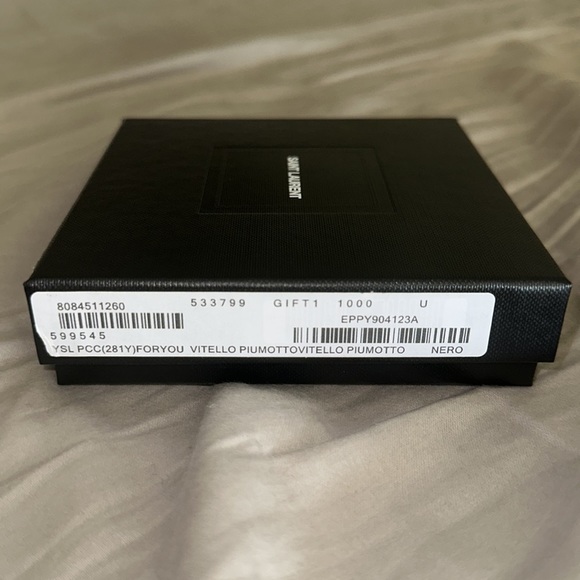 NWT 2019 YSL Gift - Leather Card Holder w/ Mirror - Picture 10 of 12